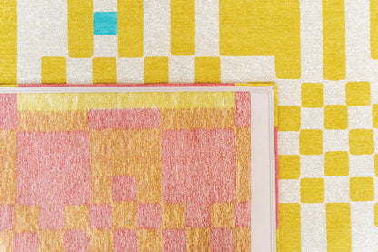 Tapis tissé plat moderne CHECKMATE