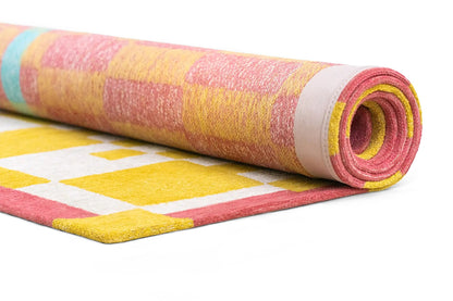 Tapis tissé plat moderne CHECKMATE