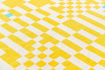 Tapis tissé plat moderne CHECKMATE