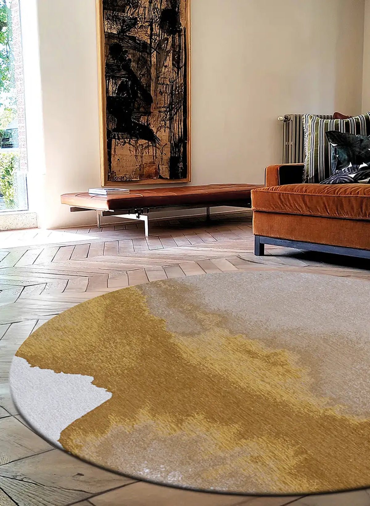 Tapis de salon et chambre tissé plat LAGOON