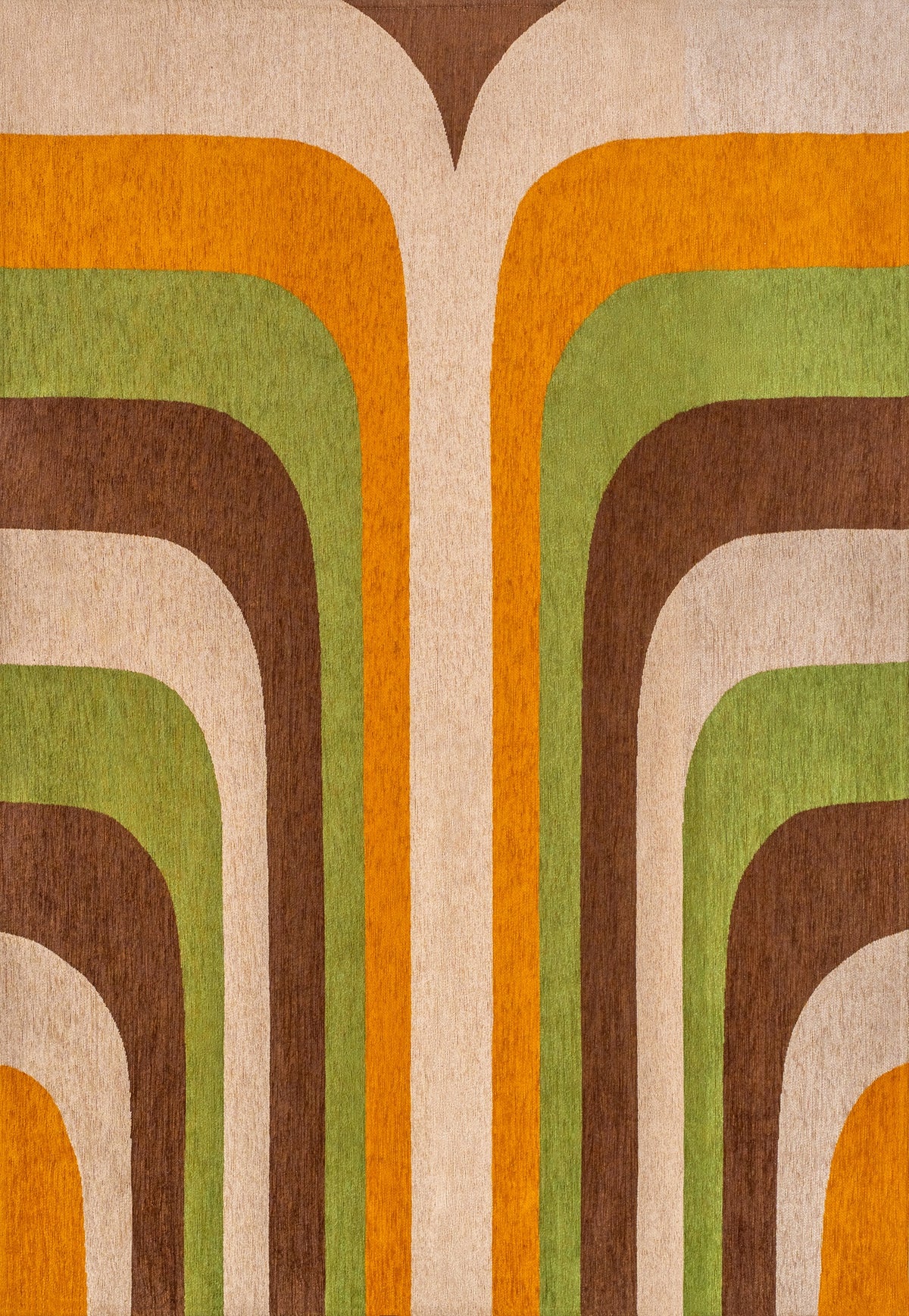 Tapis de salon moderne tissé plat JUNGLE