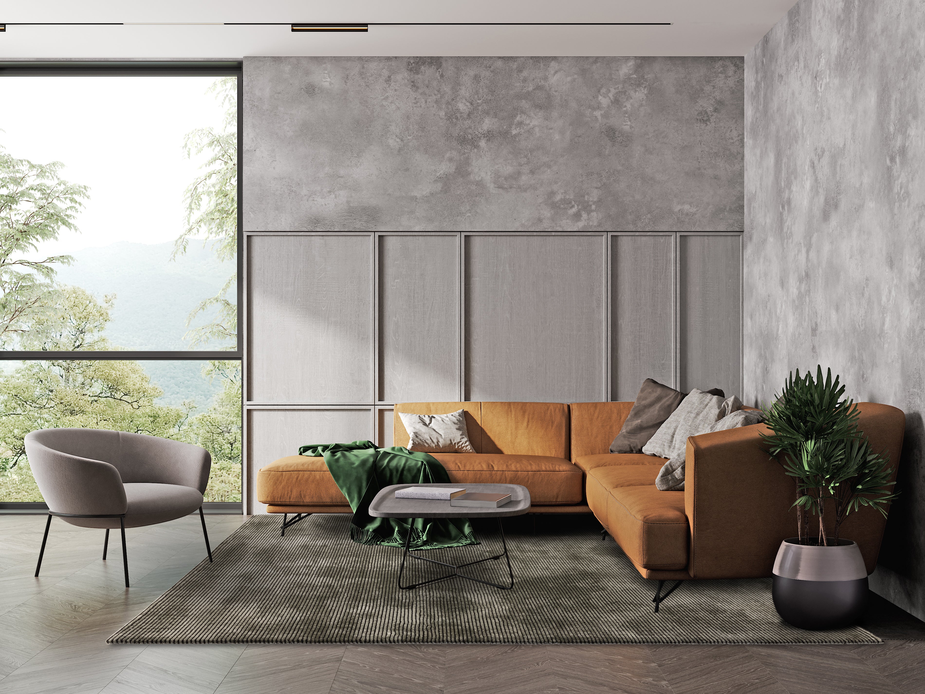 Alfombra de salón moderna y de diseño ZUKA PLAIN
