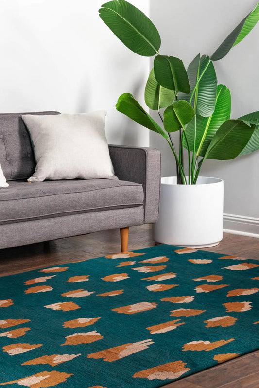Tapis de salon moderne tissé plat ARIES