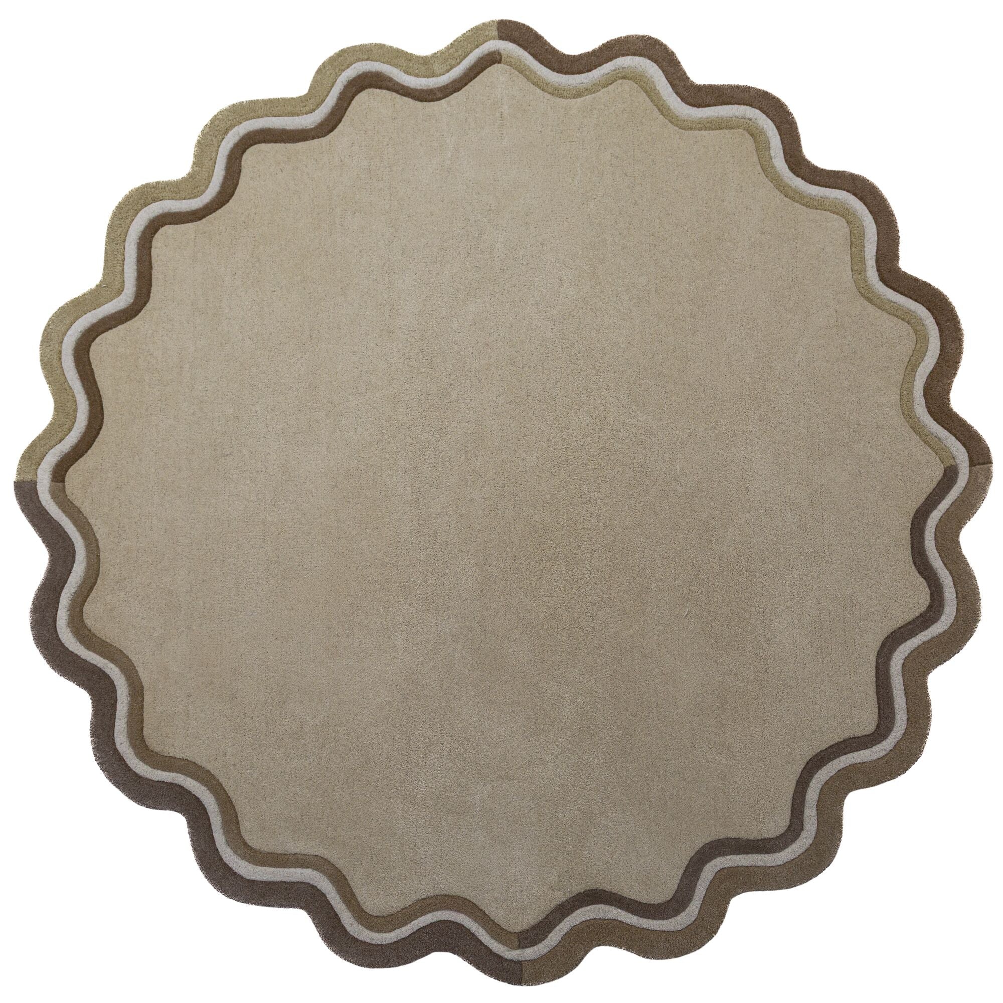 Tapis de salon design en laine RUSK