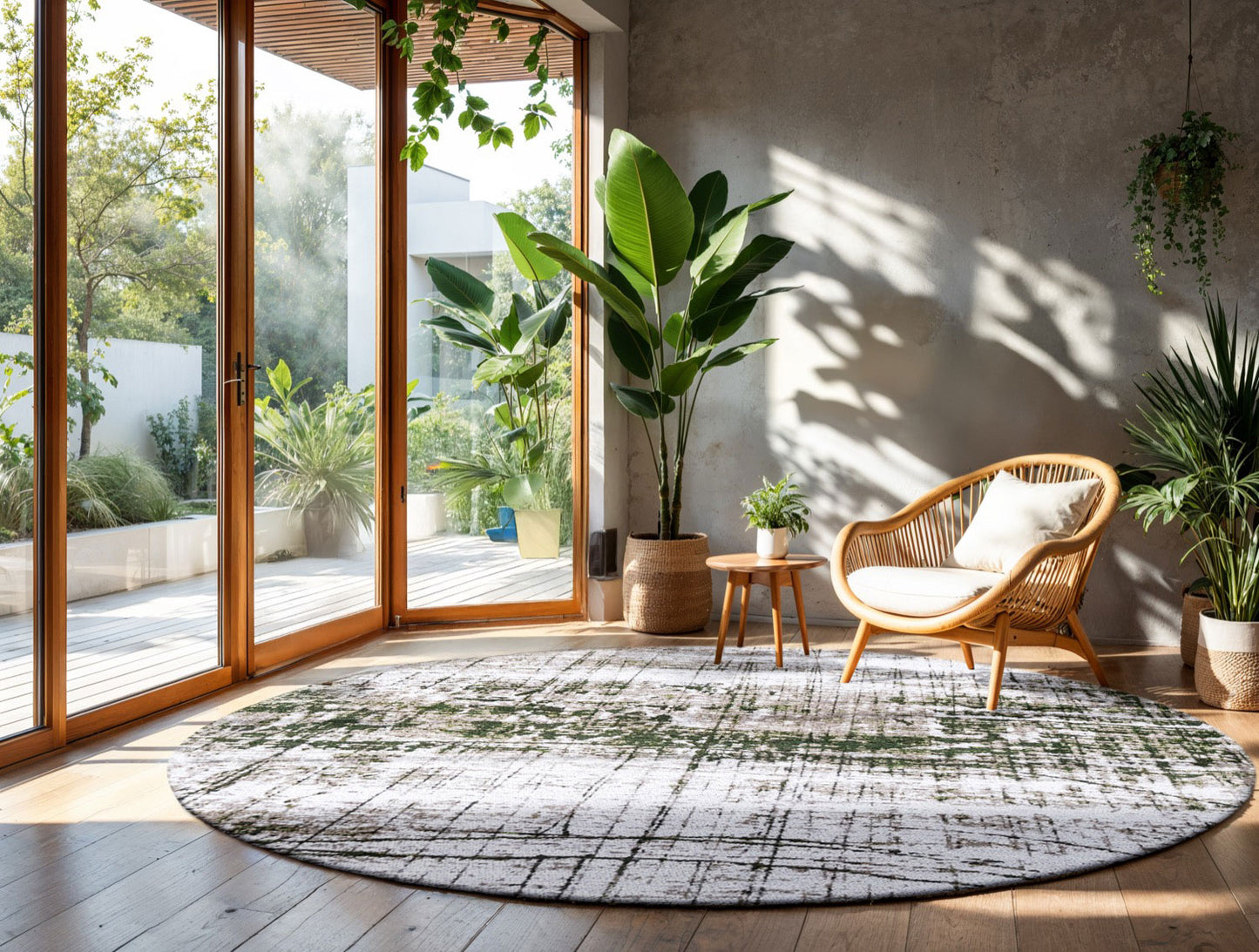 Tapis de salon et chambre tissé plat moderne GRIFF