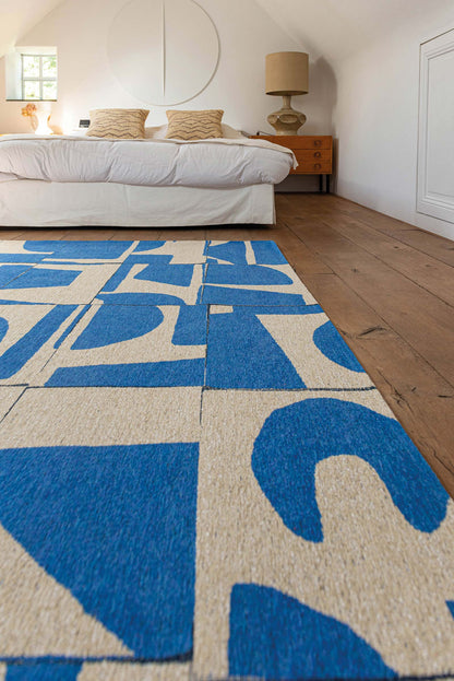 Tapis de salon et chambre tissé plat SCRATCH