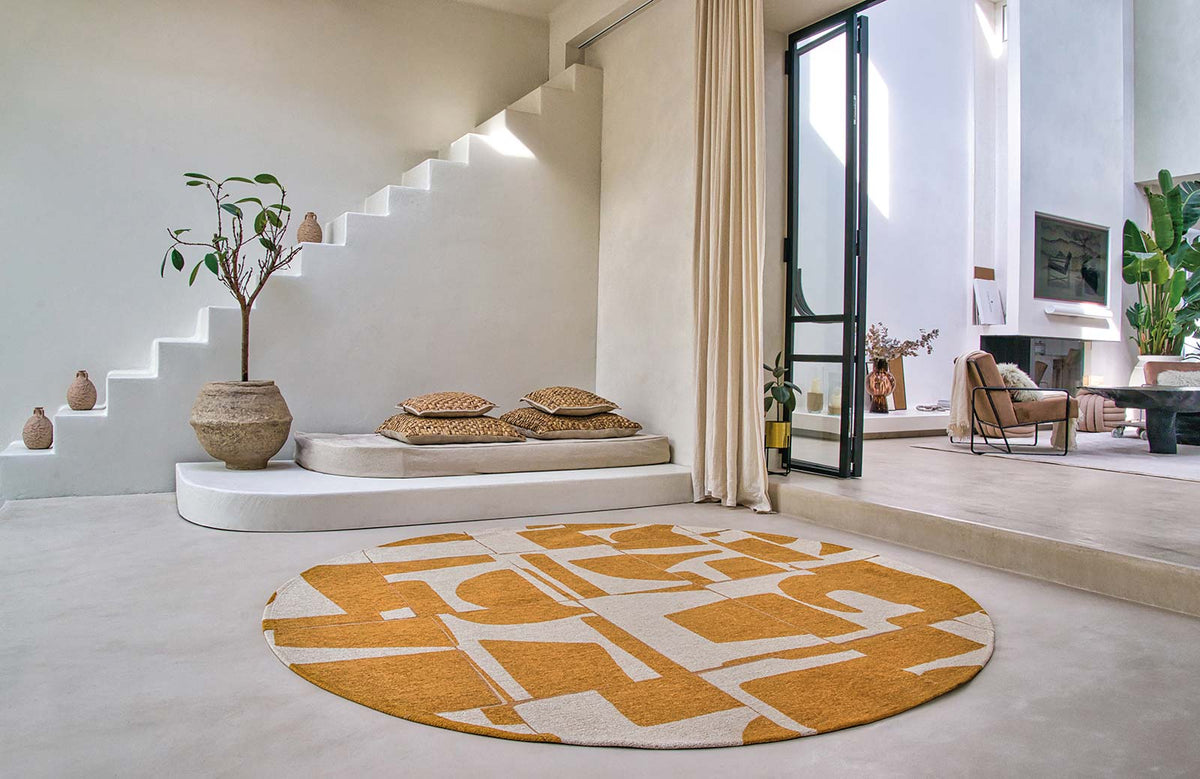 Tapis de salon et chambre tissé plat SCRATCH
