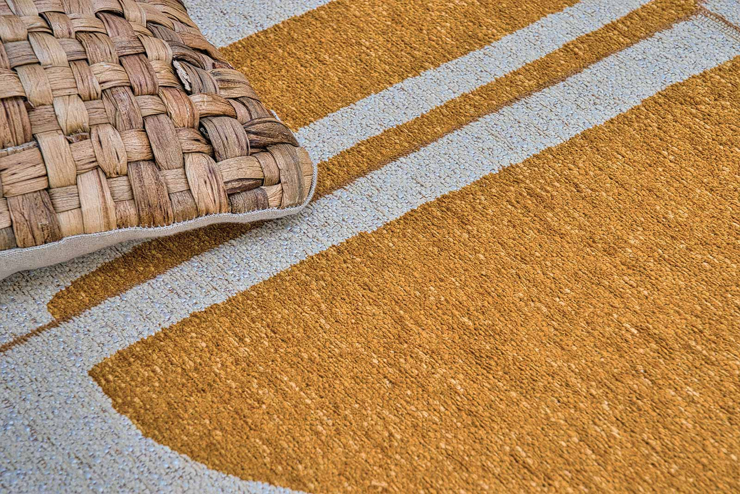 Tapis de salon et chambre tissé plat SCRATCH