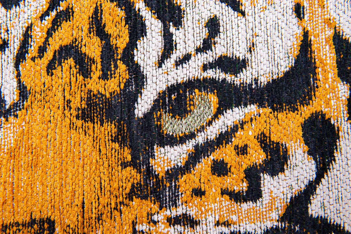 Tapis de salon et chambre tissé plat GREEN TIGER