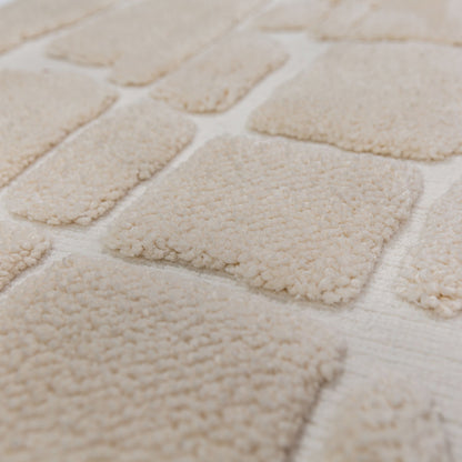 Tapis de salon et couloir tissé plat FUDGY