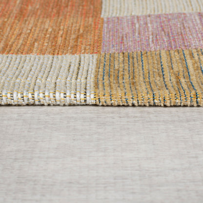 Tapis de salon moderne tissé plat CHELSEA