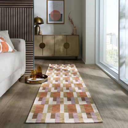 Tapis de salon moderne tissé plat CHELSEA