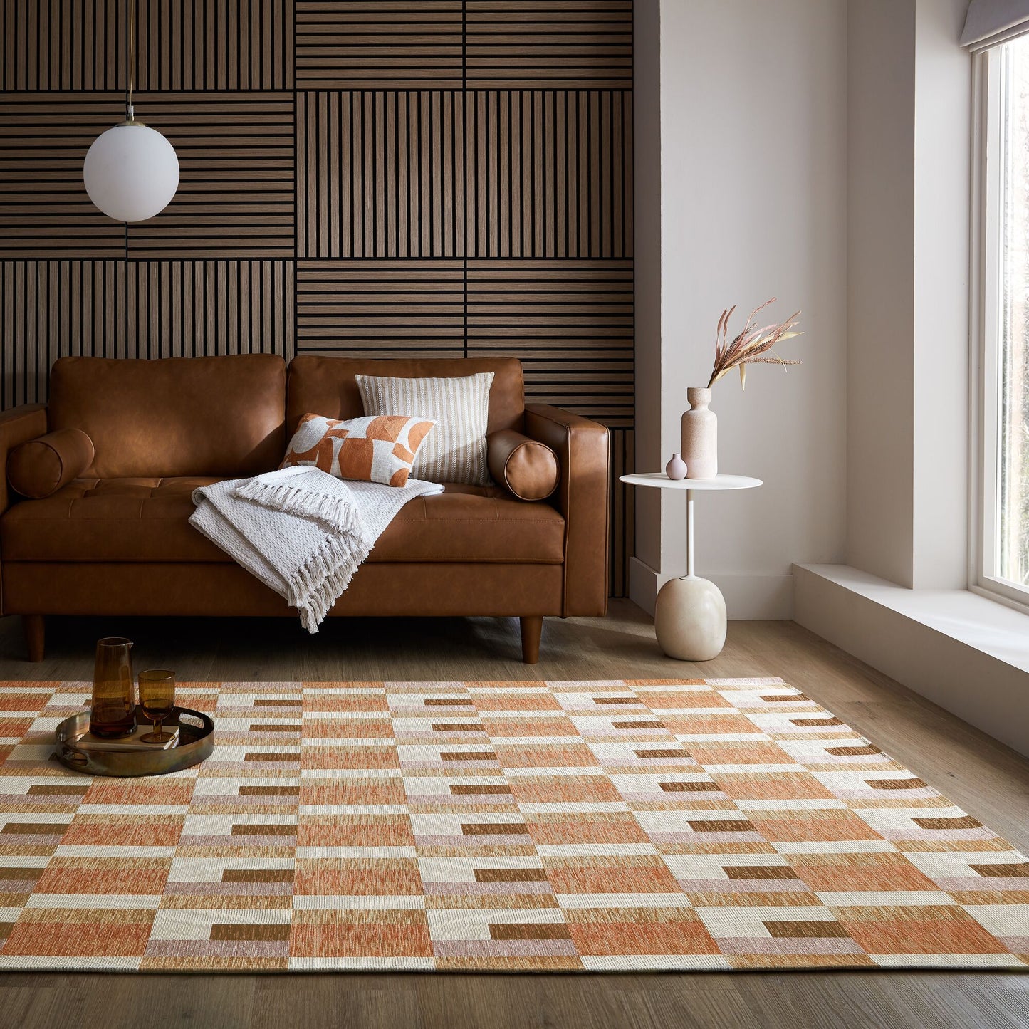 Tapis de salon moderne tissé plat CHELSEA