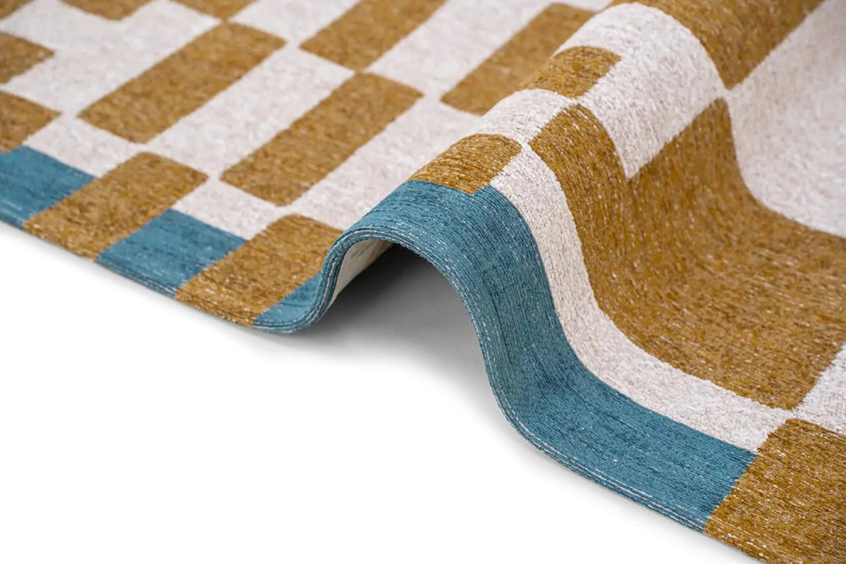 Tapis tissé plat moderne CHECKMATE