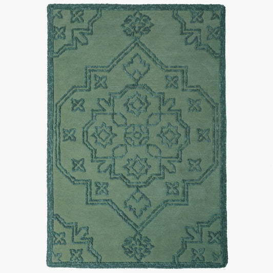 Tapis de salon, chambre et couloir pure laine vintage KAREM