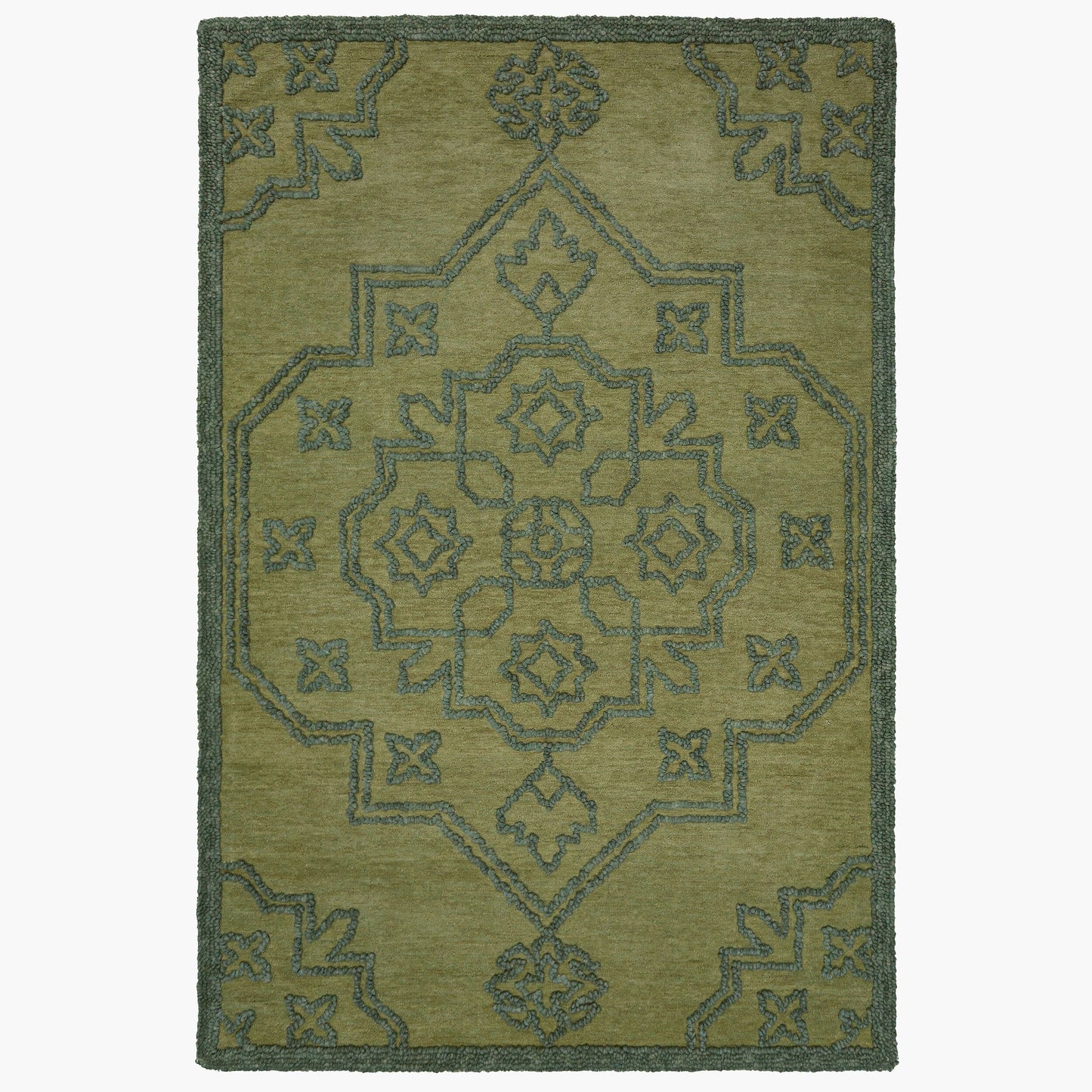 Tapis de salon, chambre et couloir pure laine vintage KAREM