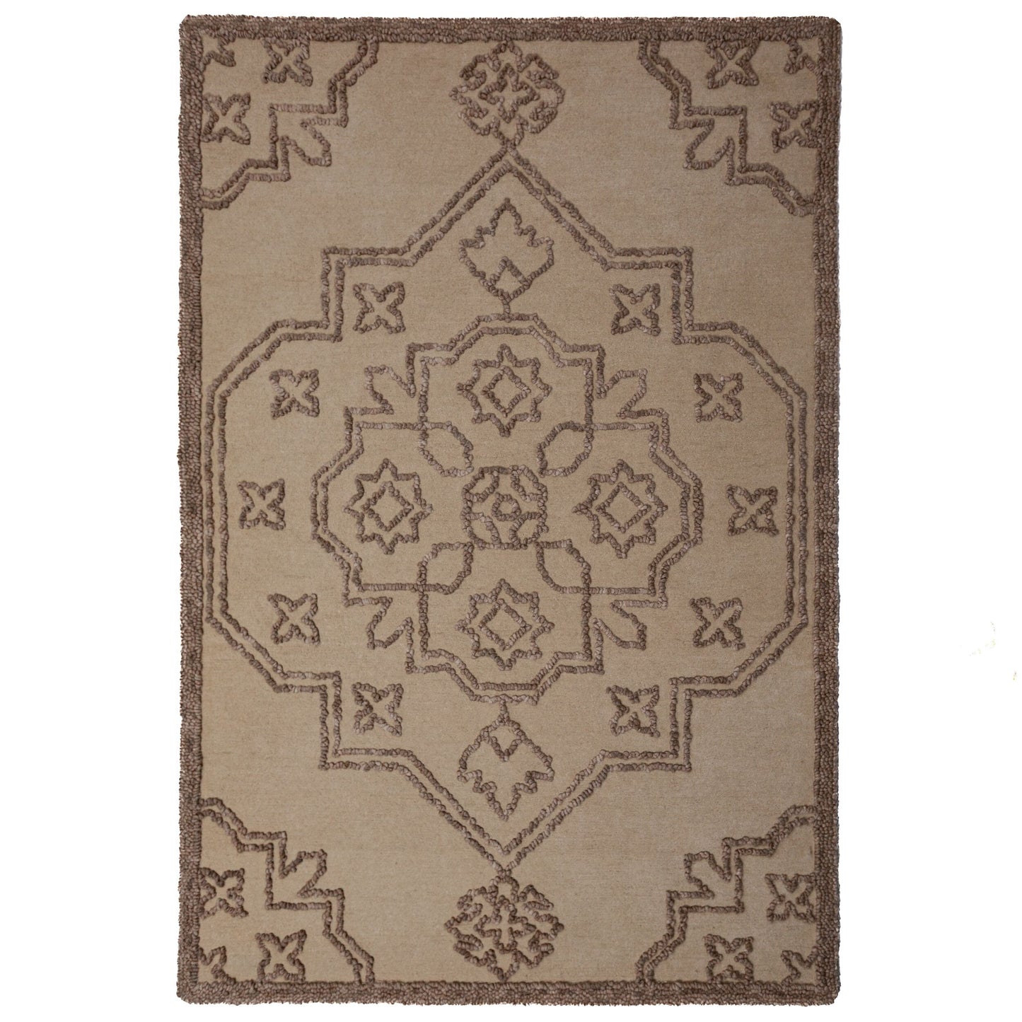 Tapis de salon, chambre et couloir pure laine vintage KAREM