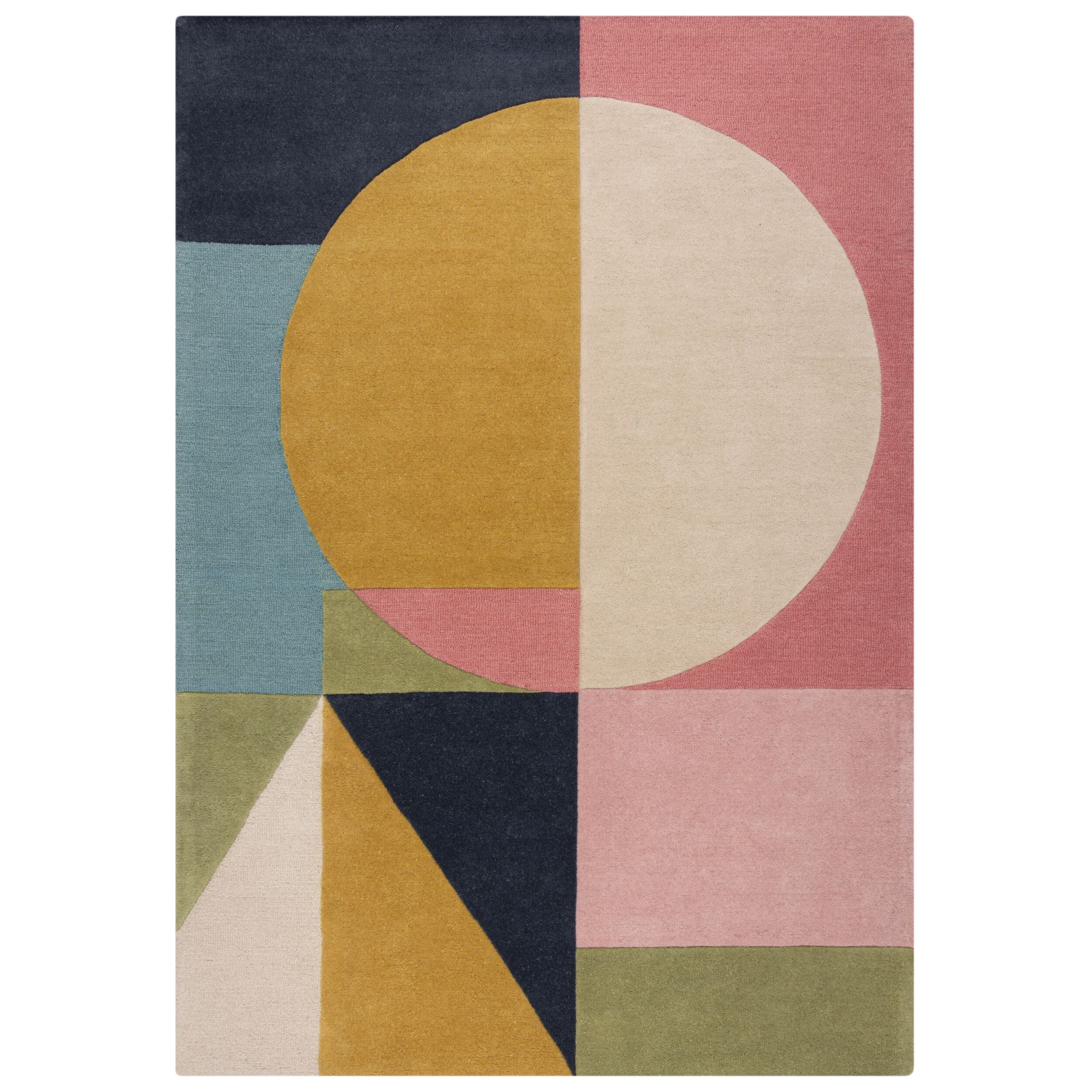 Tapis de salon moderne pure laine REESE