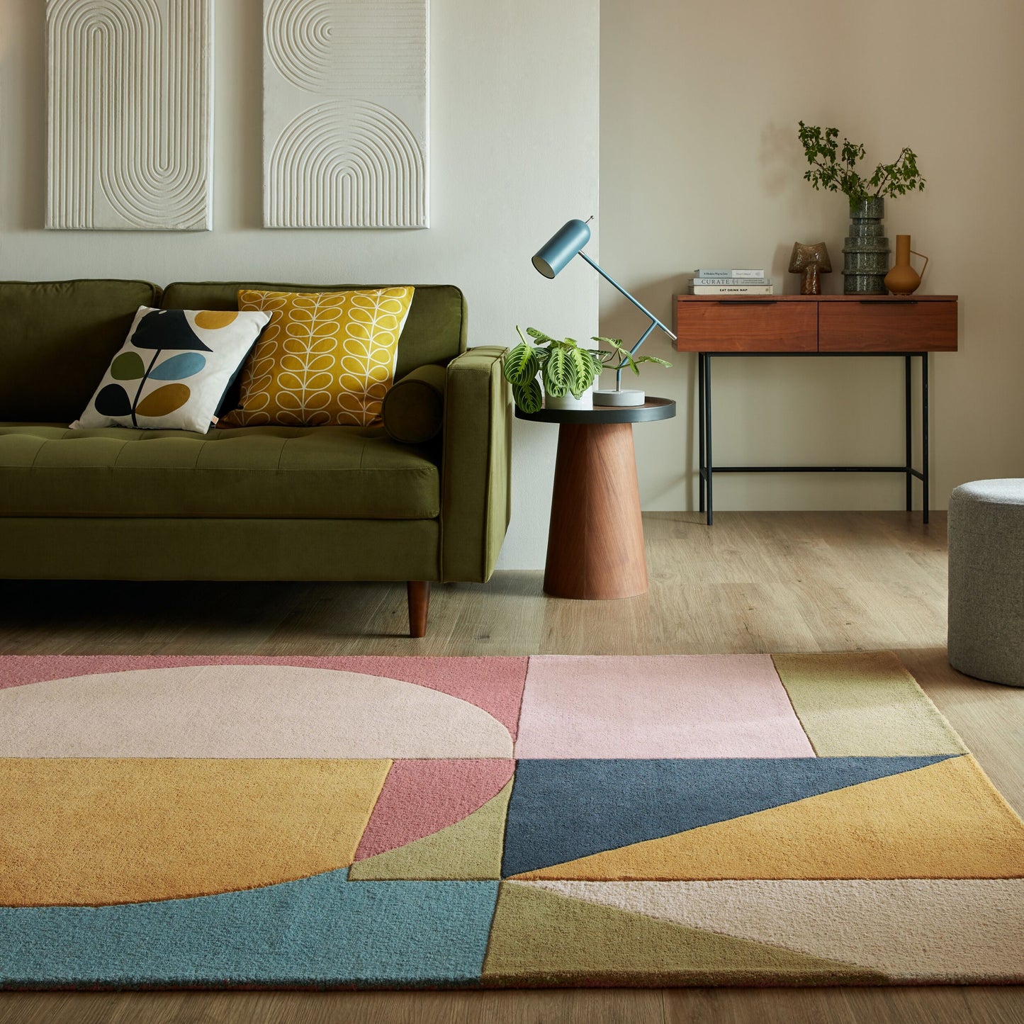 Tapis de salon moderne pure laine REESE