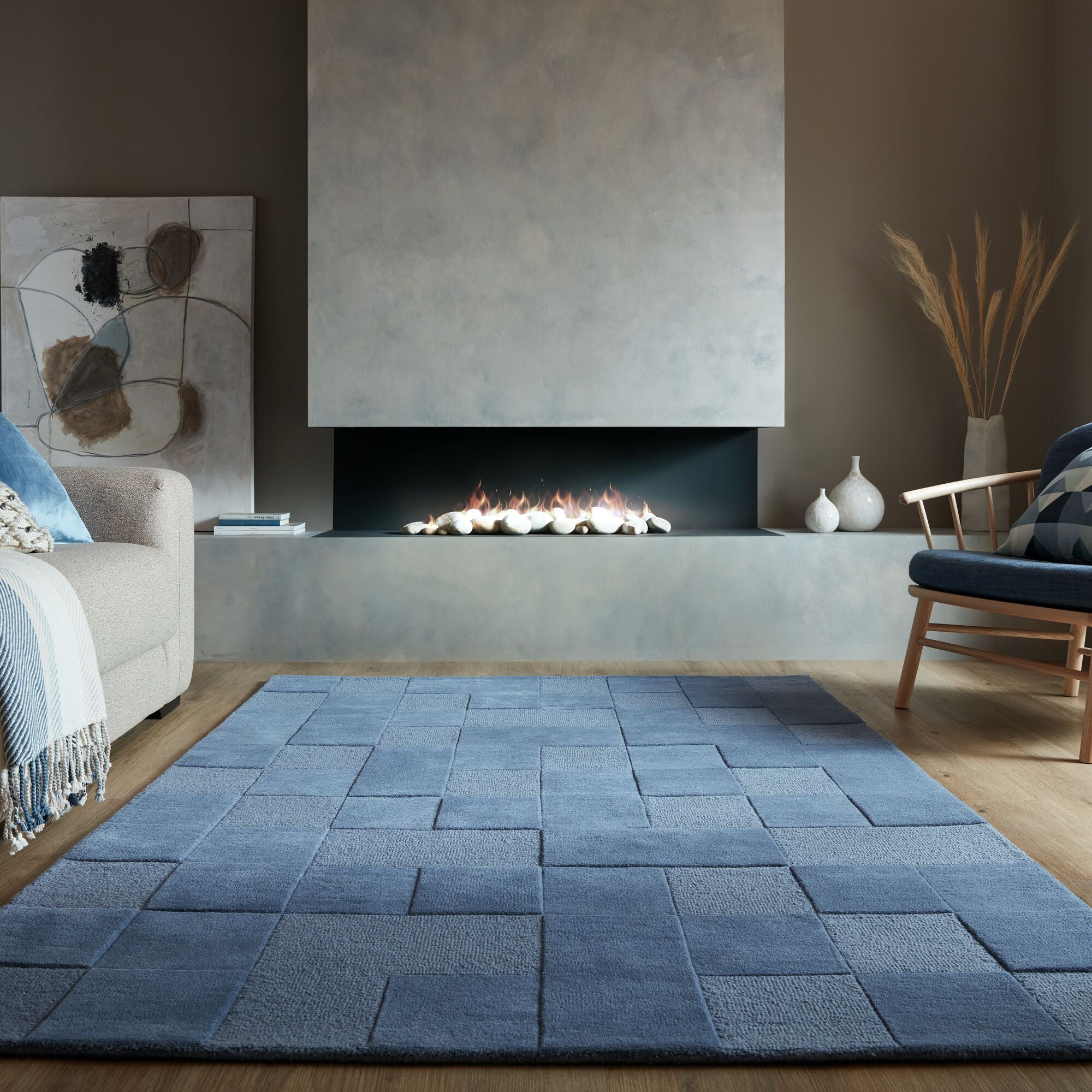 Tapis de salon pure laine BORDY