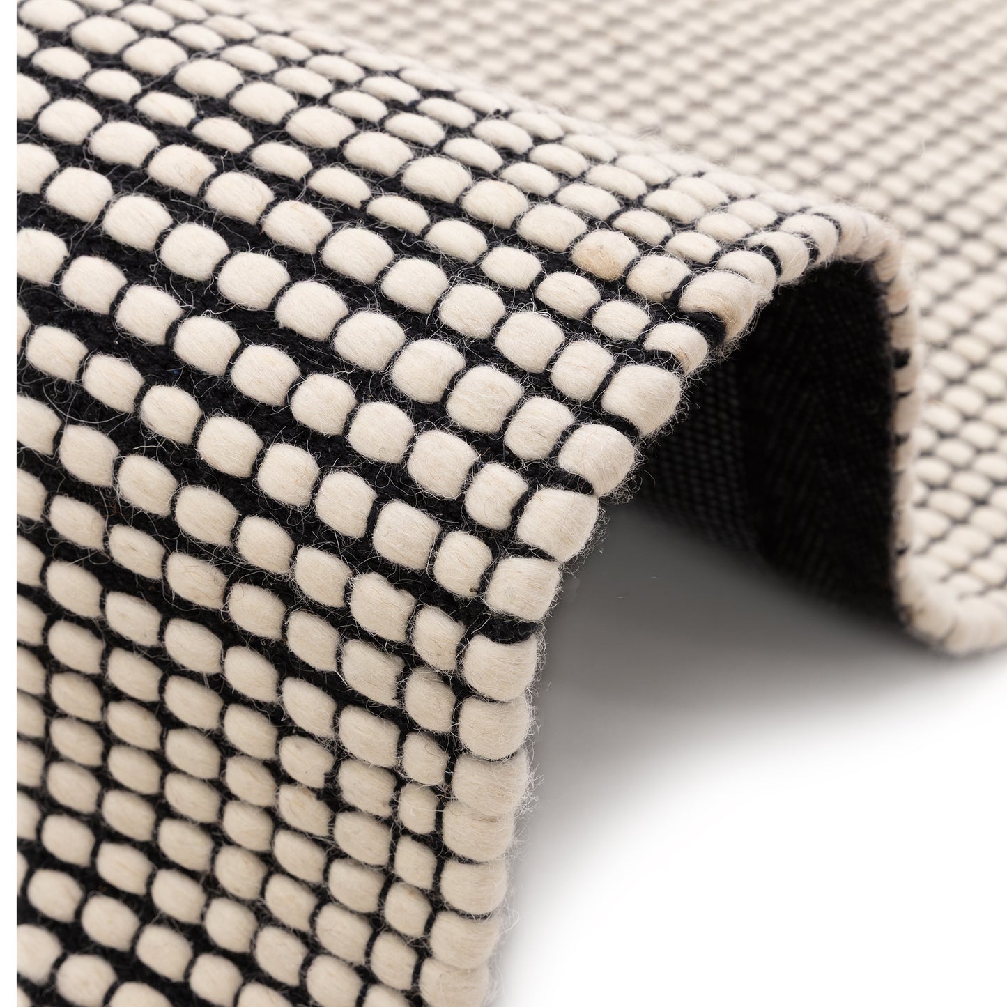 Tapis de salon et chambre en laine FLUB