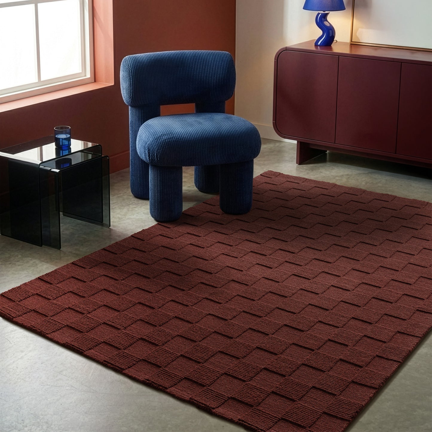Tapis de salon et chambre en laine CREMER