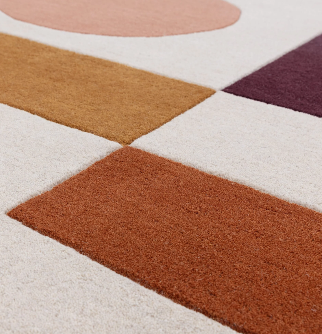 Tapis tufté main en laine MINGLE