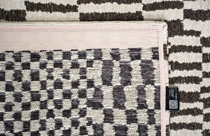 Tapis tissé plat moderne BERBER STRUCTURES