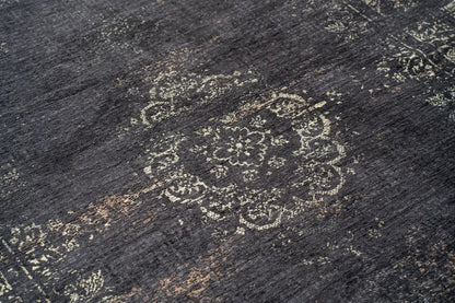 Tapis de salon et chambre tissé plat MEDAILLON