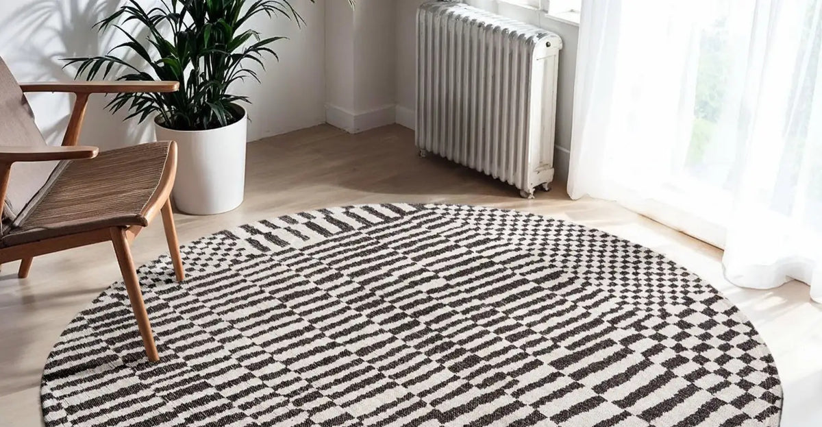 Tapis tissé plat moderne BERBER STRUCTURES
