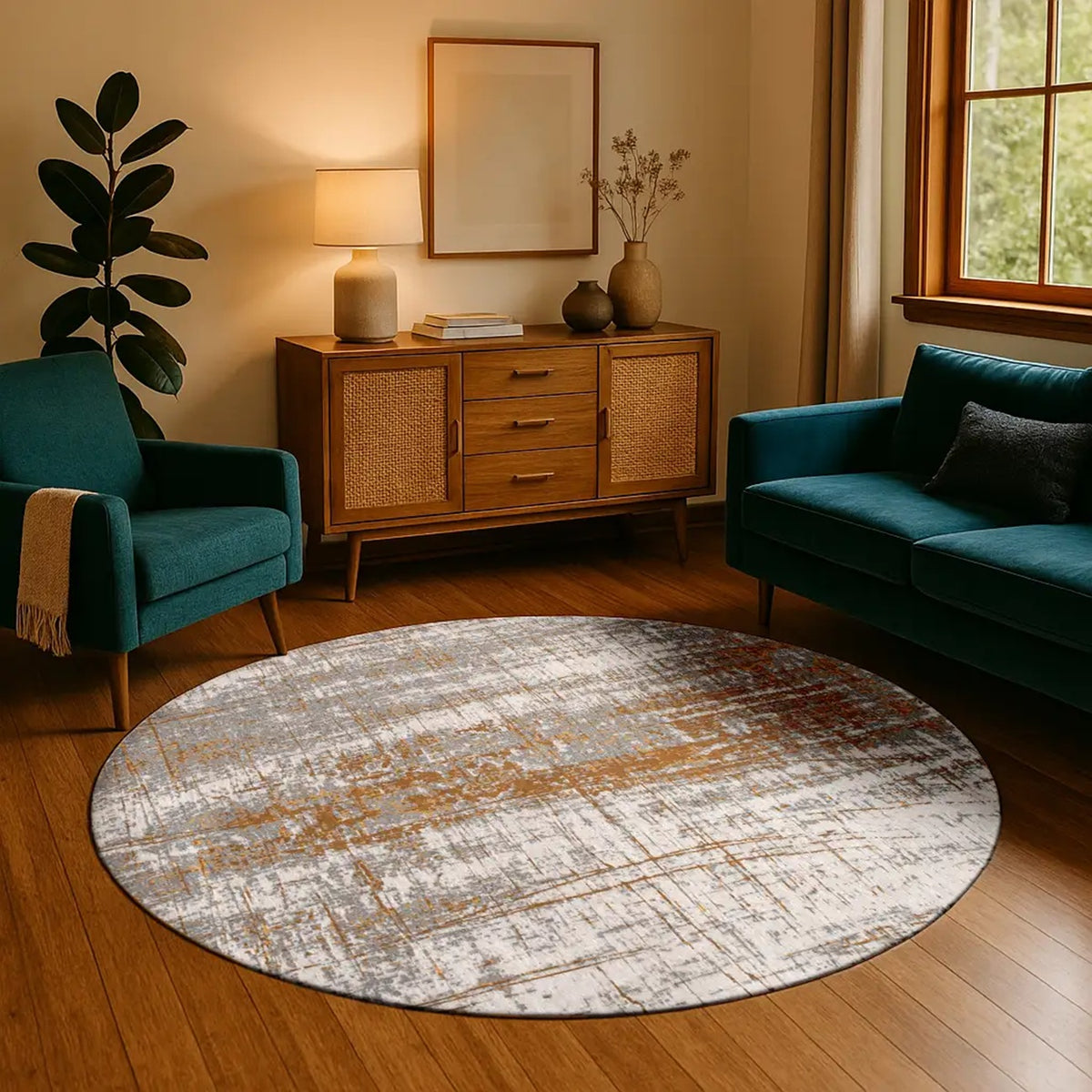 Tapis de salon et chambre tissé plat moderne GRIFF