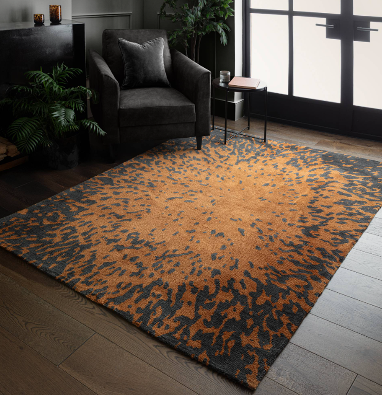 Tapis tissé plat moderne STAIN
