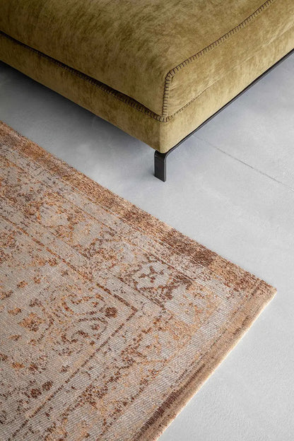 Tapis de salon et chambre tissé plat MEDAILLON