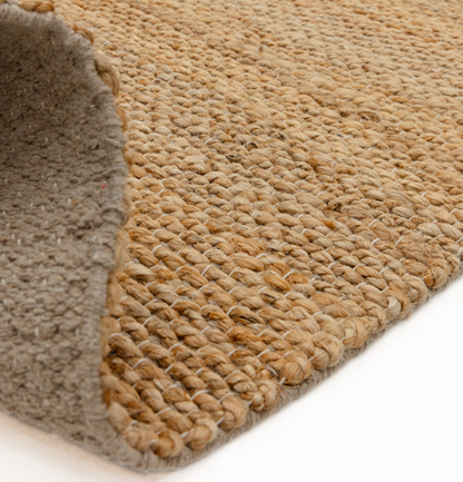 Tapis de salon en jute tissé plat CLARITY
