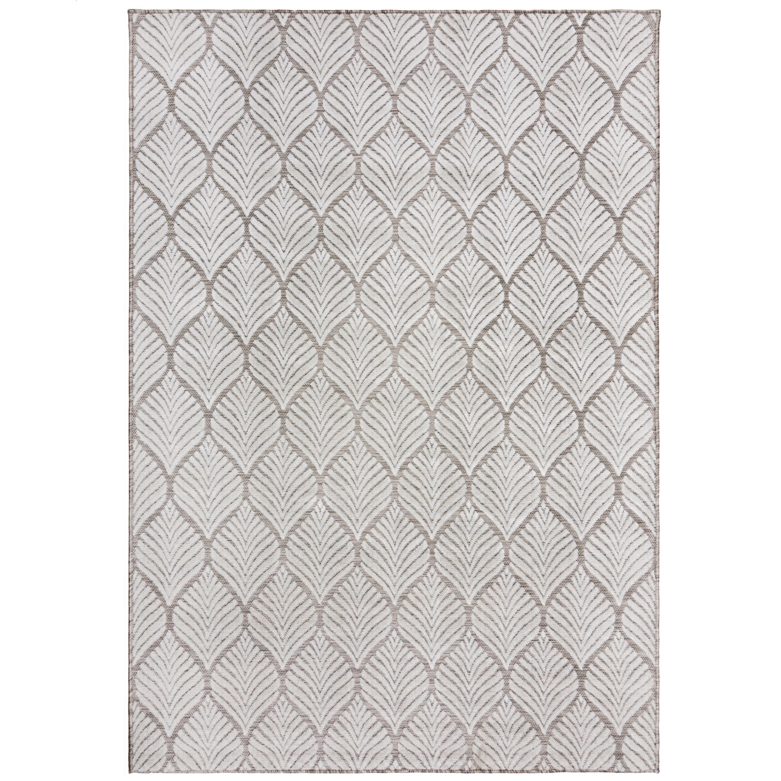 Tapis de salon moderne tissé plat LEAVO