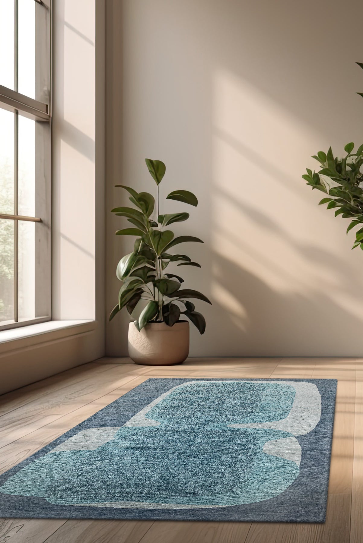 TOUC TOUC Alfombra moderna de tejido plano para sala de estar