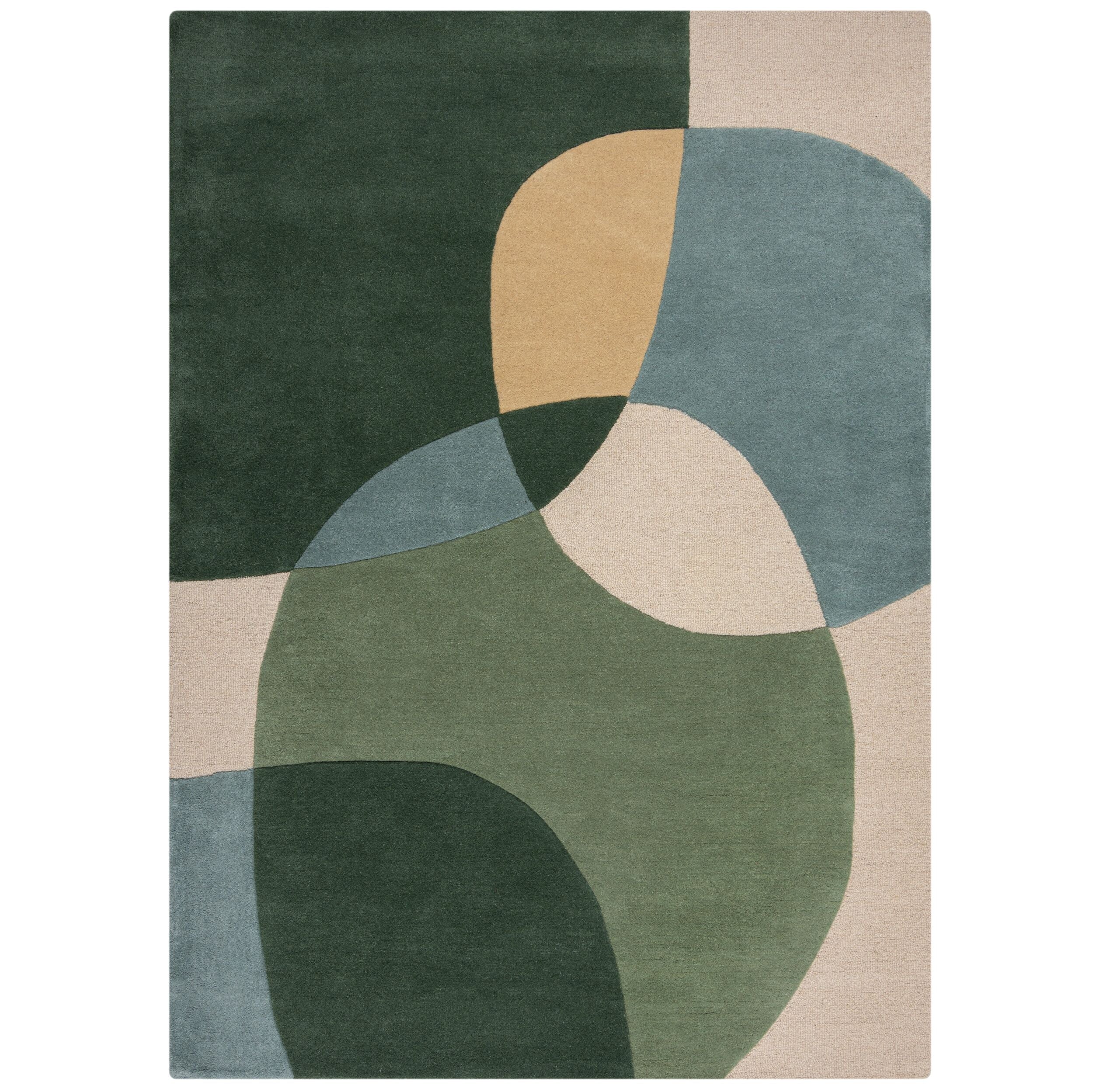 Tapis de salon moderne pure laine GLEE