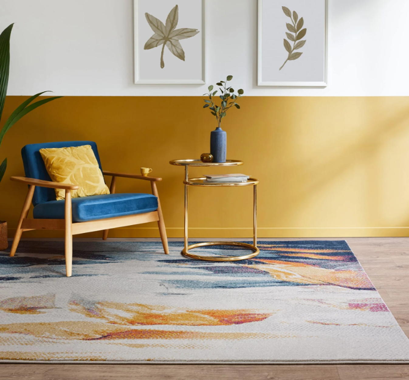 Tapis tissé plat moderne RAMA