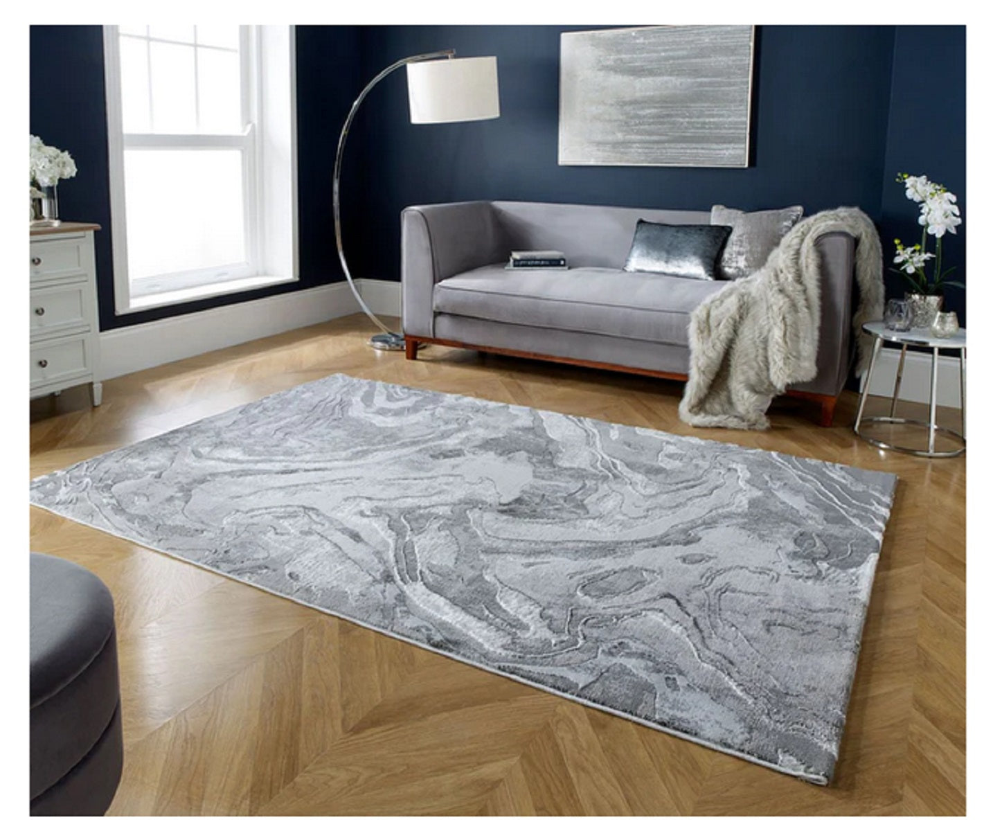 Alfombra moderna de tejido plano para sala de estar SIRE 