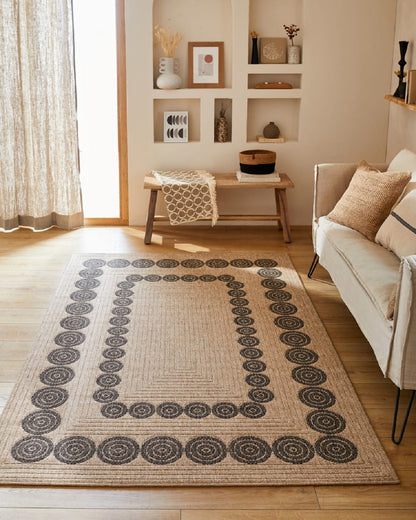 Tapis de salon style jute moderne RODY