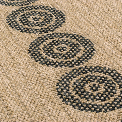 Tapis de salon style jute moderne RODY