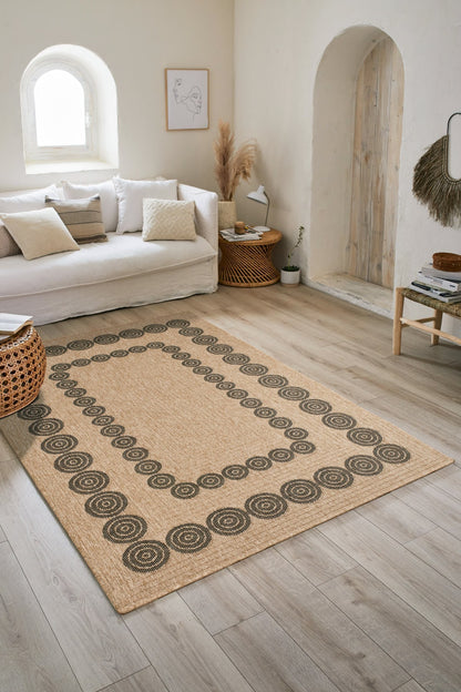 Tapis de salon style jute moderne RODY
