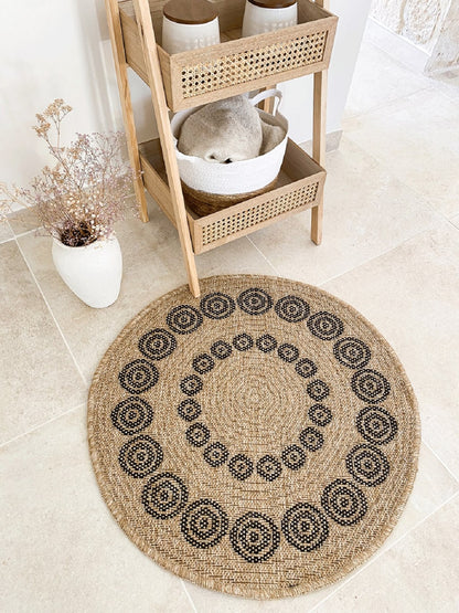 Tapis de salon style jute moderne RODY