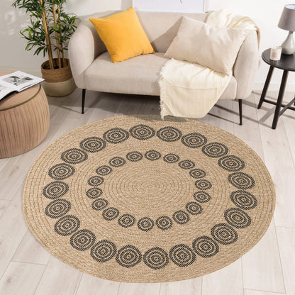 Tapis de salon style jute moderne RODY