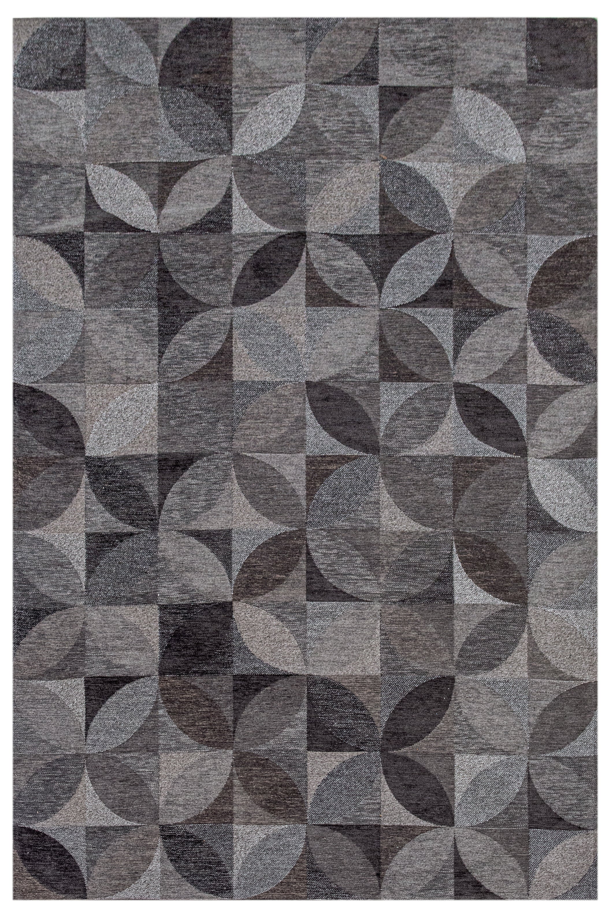 Tapis de salon moderne tissé plat ROSEBUD