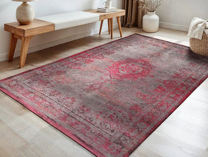 Tapis de salon et chambre tissé plat MEDAILLON