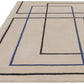 Tapis de salon moderne pure laine fait main FRAME