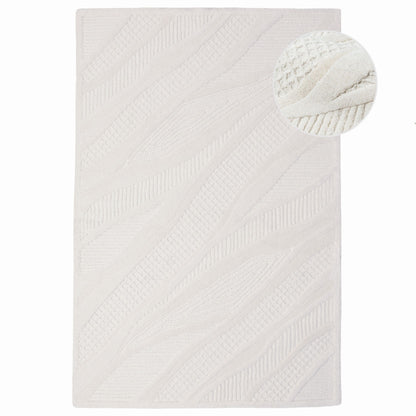 Tapis de salon, chambre et couloir en laine FINY