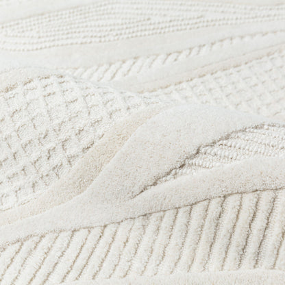 Tapis de salon, chambre et couloir en laine FINY