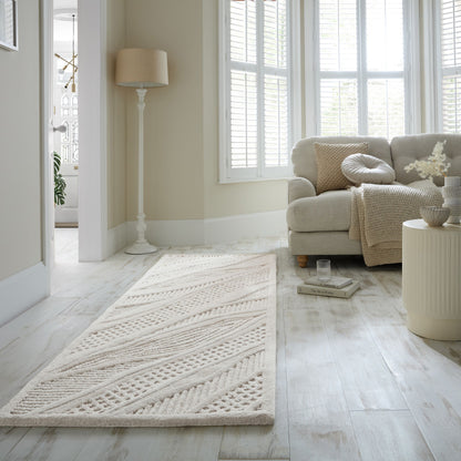 Tapis de salon, chambre et couloir en laine FINY